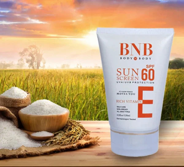 Bnb Sunscreen SPF-60 with Vitamin E (120ml)