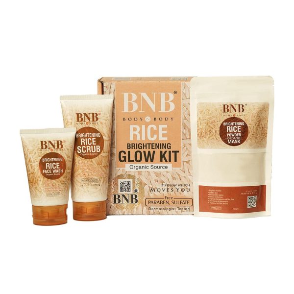 BNB Rice Glow Whitening Skincare Kit