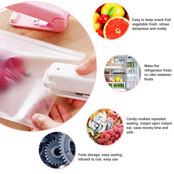 Mini Portable Bag Sealer | Food Snack Heat Sealing Machine