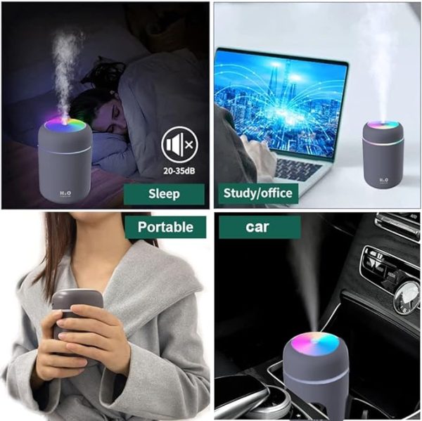 Portable USB Humidifier with LED Lights