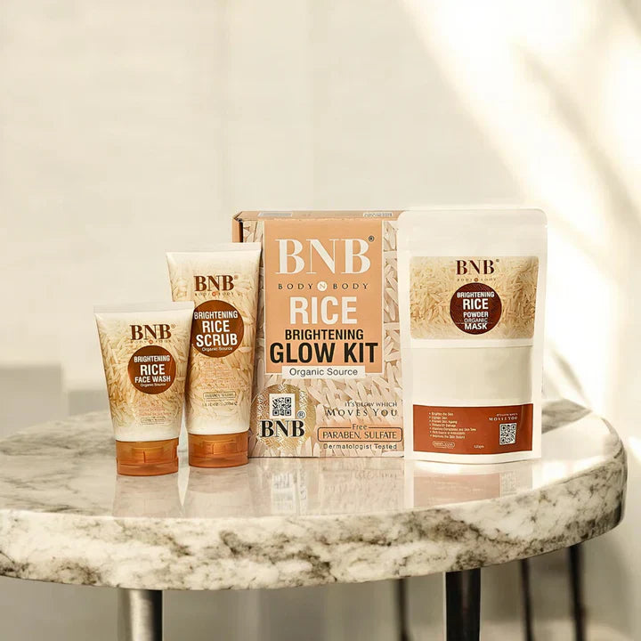 BNB Rice Glow Whitening Skincare Kit