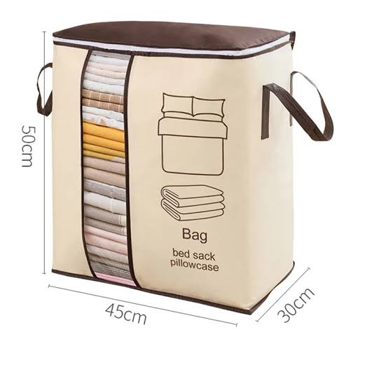 Large Non-woven Portable Clothes Storage Bag