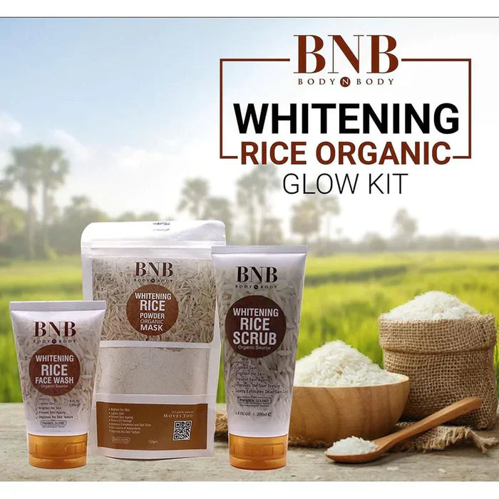 BNB Rice Glow Whitening Skincare Kit